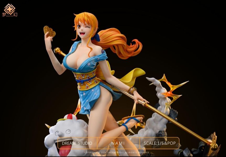 【海外現貨】Dream夢幻 > 海賊王 > 1/5 輕雕像第一彈 和之國 娜美(雙頭雕) 海賊王,航海王,onepiece,羅羅亞·索隆,雙頭雕,閻魔霸纏,Dream夢幻,POP比例,GK,玩具,模型,雕像,共鳴