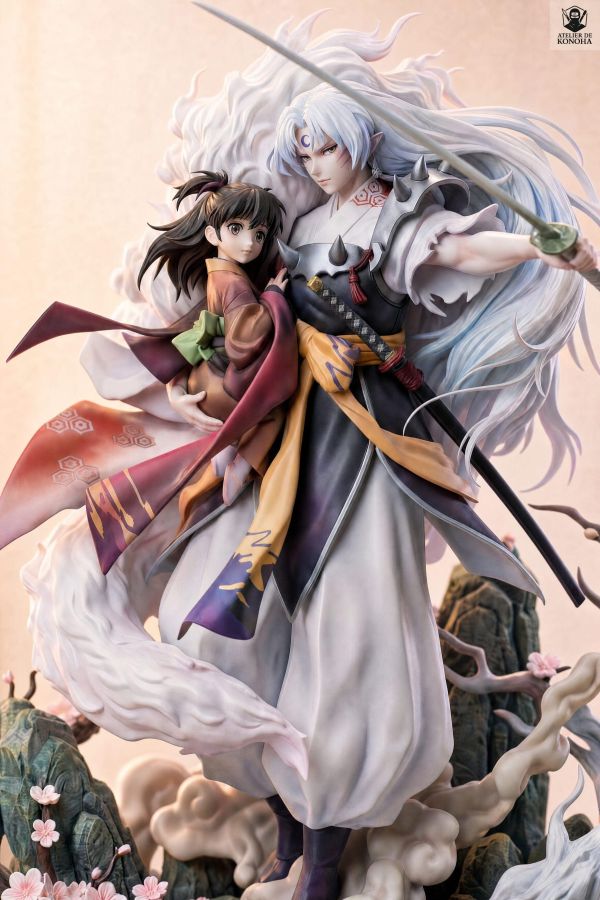 【預購】ATELIER DE KONOHA > 犬夜叉 > 1/6 輕雕系列 殺生丸 & 鈴 ATELIER DE KONOHA,犬夜叉,殺生丸,GK,玩具,收藏,擺件,模型,公仔,人偶,手辦,動漫