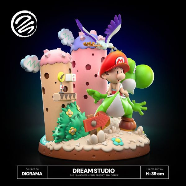 【預購】Dream-Studio>任天堂>超級瑪利歐 耀西島立體模型 超級瑪利歐,SuperMario,耀西島,DreamStudio,GK,玩具,模型,雕像,擺飾,收藏,共鳴