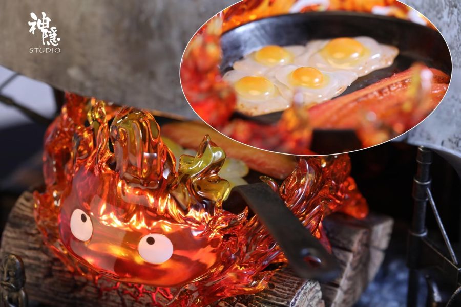 【在台現貨】神隱 > 宮崎駿 > 霍爾的移動城堡 遇見系列 舌尖上的火苗 卡西法 物語工作室,宮崎駿,霍爾的移動城堡,卡西法,茵茵狗,GK,玩具,收藏,擺件,模型,公仔,人偶,手辦,動漫