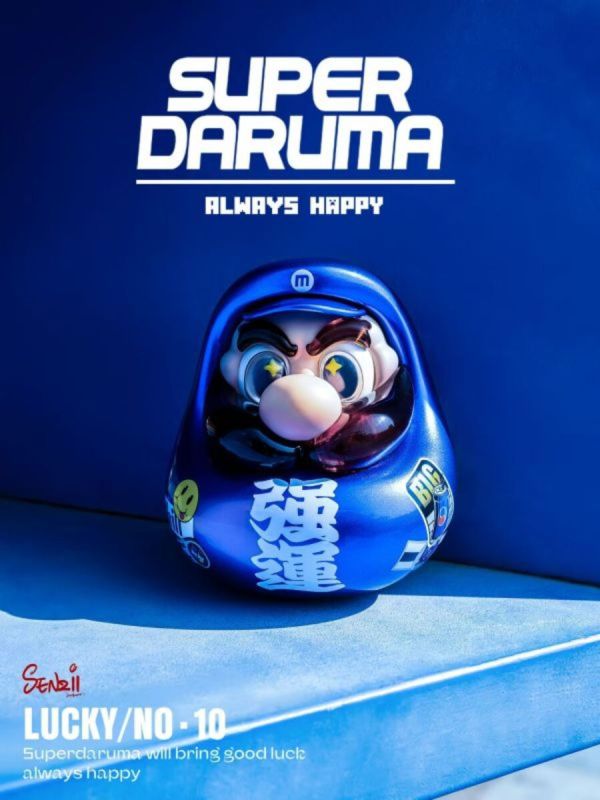【預購】SENZII千紙 ＆ 超級達摩SuperDaruma>任天堂>超級瑪利歐 強運版 怪博士與機器娃娃,阿拉蕾,GK,玩具,模型,雕像,擺飾,收藏,共鳴