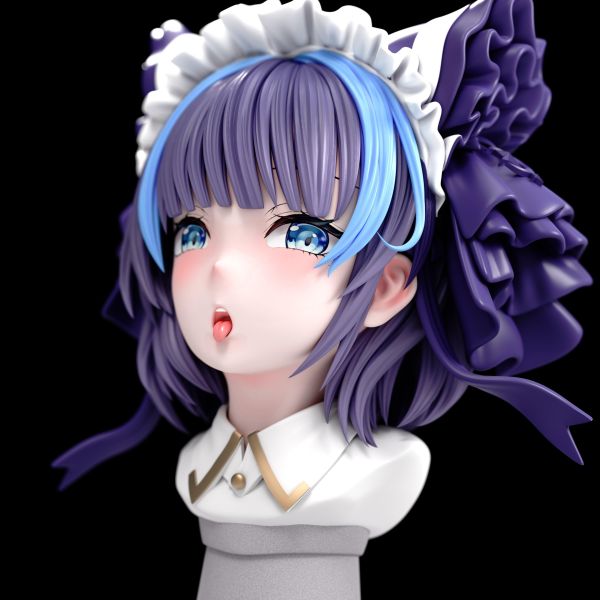 【預購】BKM-Studio > 蔚藍檔案 > 1/6 偷吃的女仆醬 柴郡(雙頭雕) 芒果工作室,蔚藍檔案,調月莉音,GK,玩具,收藏,擺件,模型,公仔,人偶,手辦,動漫