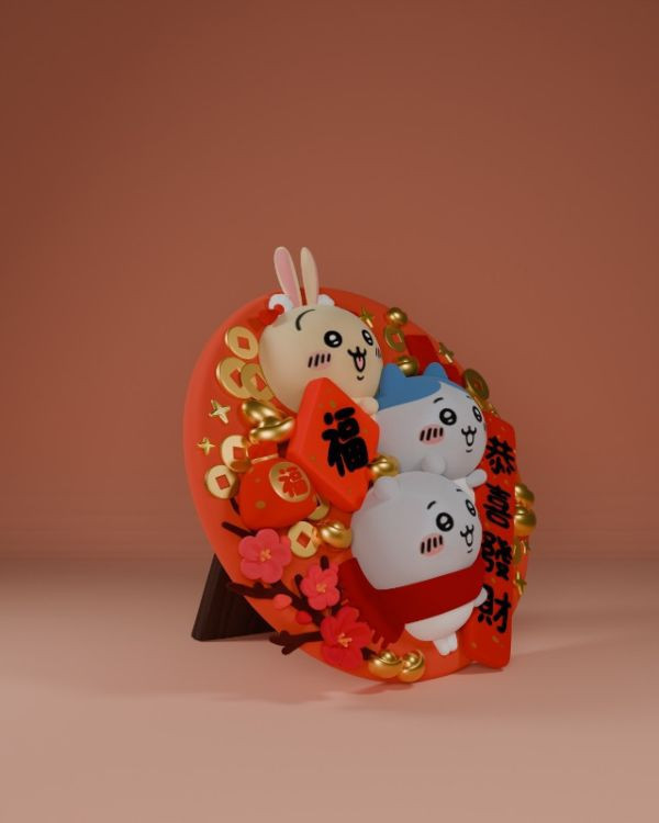 【售罄-代購/追加服務請洽客服】潮社工作室>吉伊卡哇>喜迎新春全家福 怪博士與機器娃娃,阿拉蕾,GK,玩具,模型,雕像,擺飾,收藏,共鳴