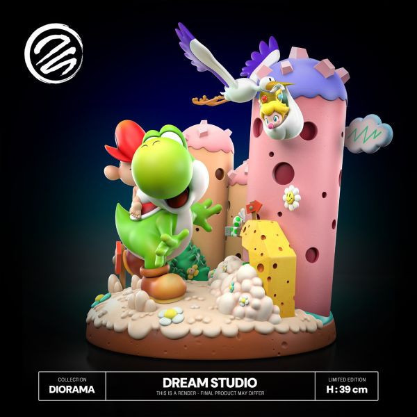 【預購】Dream-Studio>任天堂>超級瑪利歐 耀西島立體模型 超級瑪利歐,SuperMario,耀西島,DreamStudio,GK,玩具,模型,雕像,擺飾,收藏,共鳴