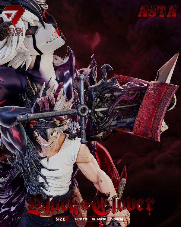 【預購】Seven-Studio > 黑色五葉草 > 海外限定 黑色四葉草·阿斯塔·惡魔同化 Li-Studio,鏈鋸人,蕾潔,GK,玩具,收藏,擺件,模型,公仔,人偶,手辦,動漫