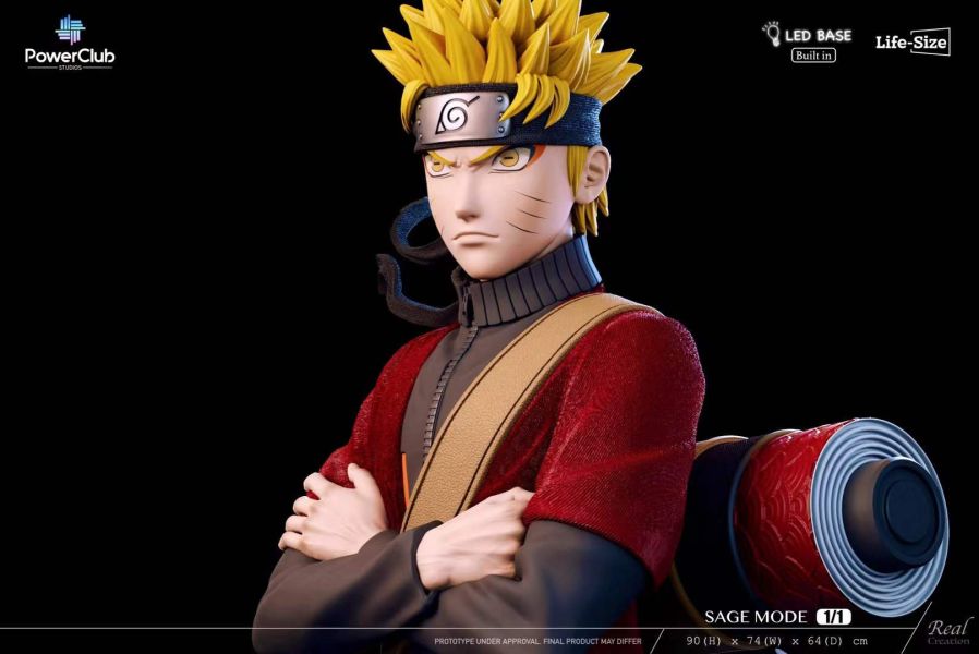 【預購】PowerClub & RCS > 火影忍者 > 1/1 仙人鳴人初登場胸像 火影忍者,NARUTO,漩渦鳴人,仙人鳴人,GK,玩具,模型,雕像,共鳴