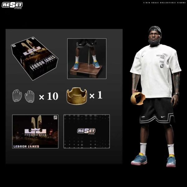 【海外現貨】Reset-Studio  > NBA > 1/6 可動人偶套裝 中國行 勒布朗·詹姆斯 Reset-Studio,NBA,勒布朗·詹姆斯,GK,玩具,收藏,擺件,模型,公仔,人偶,手辦,動漫
