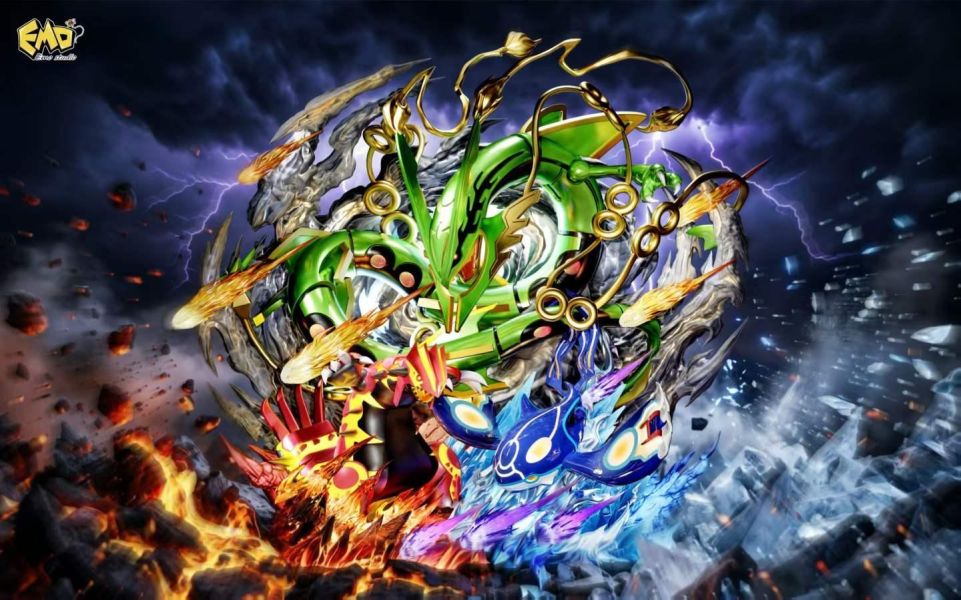 【預購】Emo > 寶可夢 > 畢業雕像神獸系列002 mega 烈空坐 & 蓋歐卡 & 固拉多 (雙版本) Emo,寶可夢,烈空坐,蓋歐卡,固拉多,GK,玩具,收藏,擺件,模型,公仔,人偶,手辦,動漫