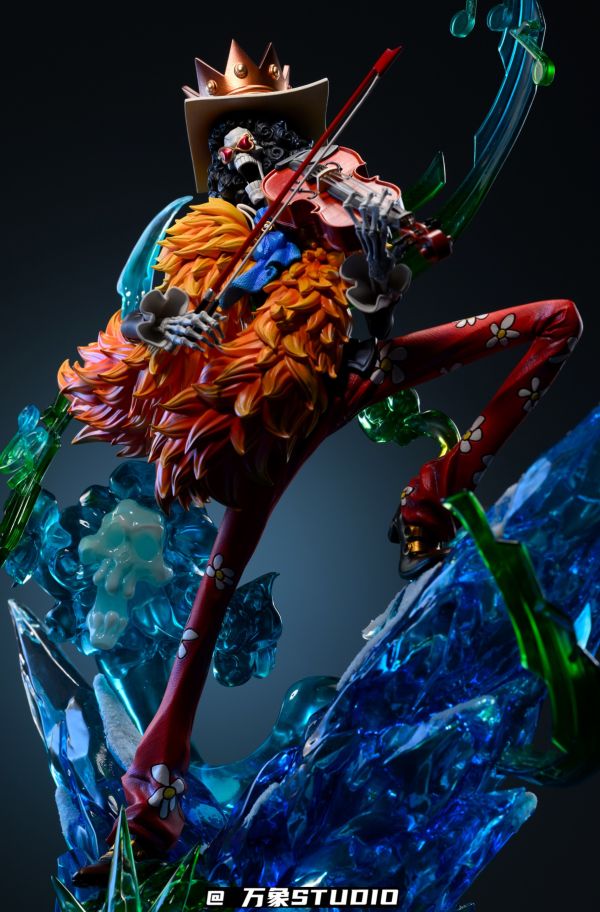 【預購】萬象工作室 > 海賊王 > 1/6 靈魂之王 布魯克(雙頭雕) 怪獸降臨50,帝皇機器橋,GK,玩具,模型,雕像,共鳴