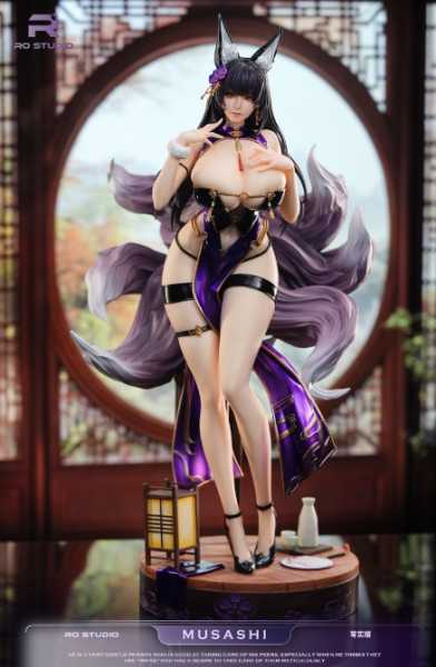 【售罄-代購/追加服務請洽客服】RO-Studio X 碧藍航線 1/4 雙子騷狐貍 信濃(鵗) & 武藏(鱷) 碧藍航線,GK,玩具,雕像,收藏