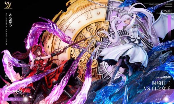 【補款】Imagination(YY) > 約會大作戰 > 1/6 時崎狂三vs白之女王 (雙版本) Imagination(YY),約會大作戰,時崎狂三,白之女王,GK,玩具,收藏,擺件,模型,公仔,人偶,手辦,動漫