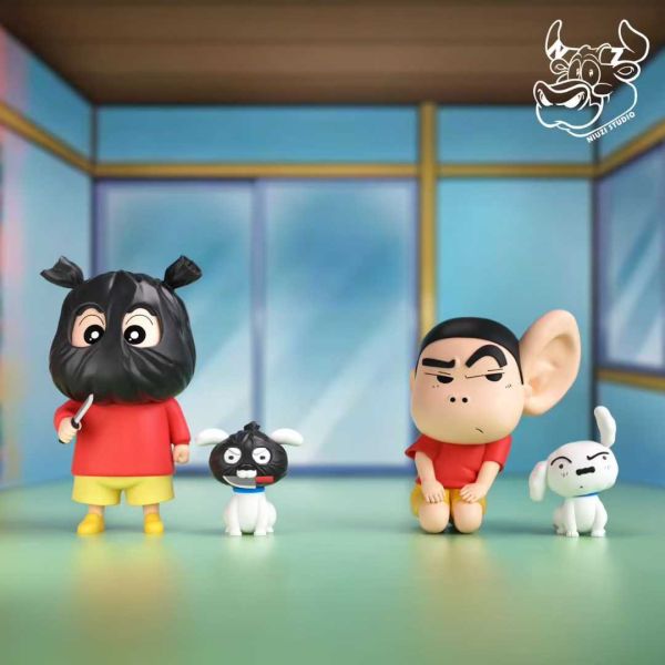 【預購】NIUZI牛子 > 蠟筆小新 > 偷聽的小新&小白 蠟筆小新,小新,小白,GK,玩具,模型,雕像,共鳴