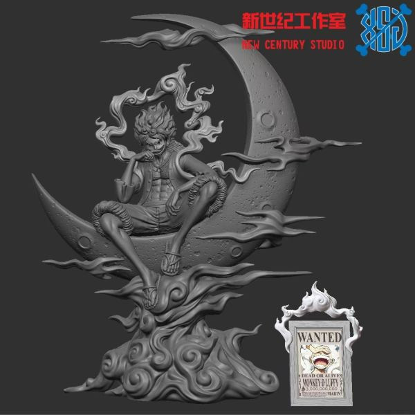 【預購】新世紀 & bull X 海賊王 白色戰士 月亮尼卡魯夫 月亮尼卡魯夫,白色戰士,海賊王,航海王,新世紀 & bull,GK,玩具,雕像,擺件,收藏