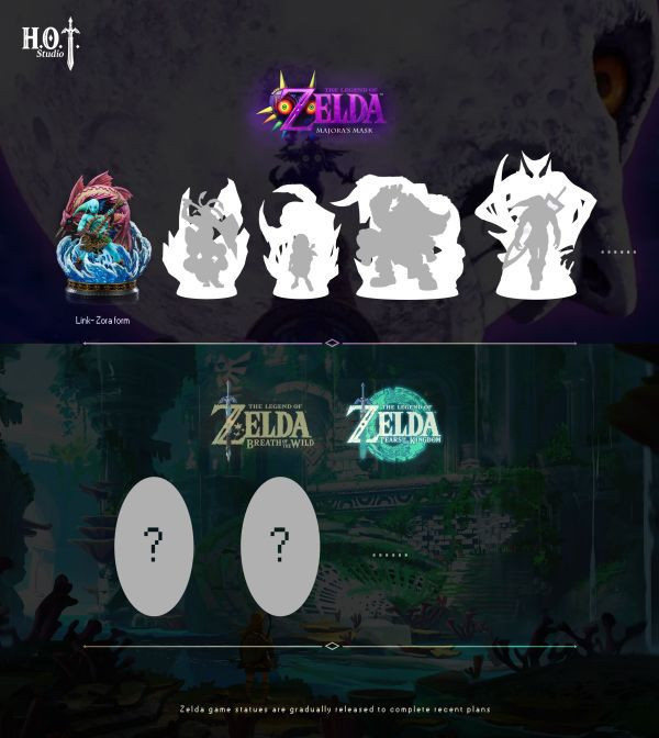 【預購】HOT-Studio > 薩爾達傳說 > 1/4 魔吉拉的面具 佐拉形態林克 (雙版本) HOT-Studio,薩爾達傳說,魔吉拉的面具,林克,GK,玩具,收藏,擺件,模型,公仔,人偶,手辦,動漫