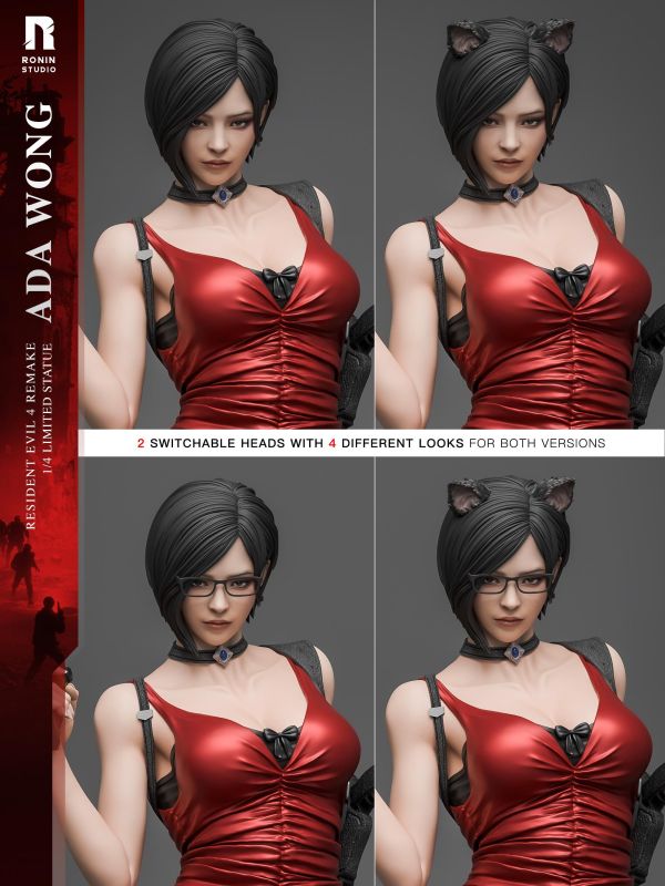 【預購】Ronin-Studio浪人社 > 惡靈古堡 > 1/4 Ada Wong 艾達·王 Pink Angel,惡靈古堡,艾達王,GK,玩具,收藏,擺件,模型,公仔,人偶,手辦,動漫