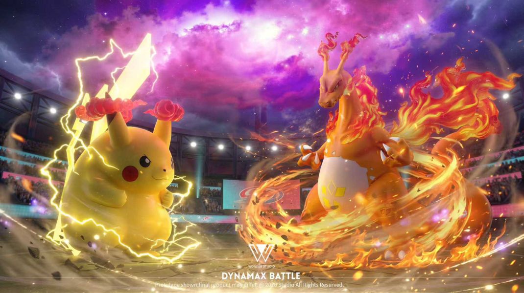 【預購】玩得Wonder > 寶可夢 > 1/20 丹帝戰隊 極巨化 噴火龍 (雙版本) 玩得Wonder,寶可夢,噴火龍,GK,玩具,收藏,擺件,模型,公仔,人偶,手辦,動漫