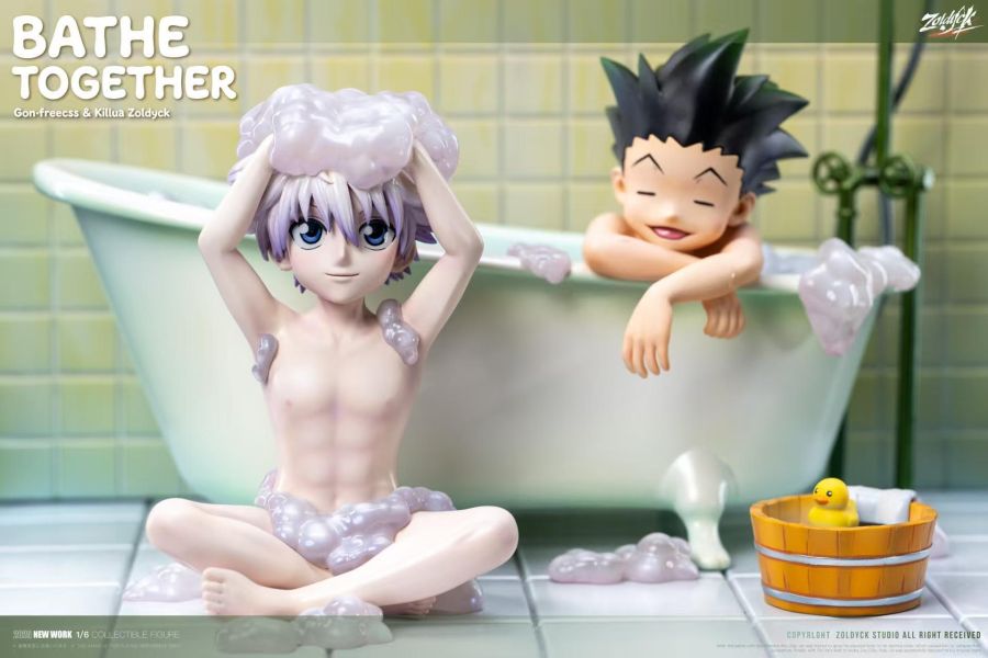 【預購】Zoldyck > HUNTER×HUNTER全職獵人 > 浴室奇犽&小傑 Zoldyck,HUNTER×HUNTER全職獵人,奇犽,小傑,GK,玩具,收藏,擺件,模型,公仔,人偶,手辦,動漫