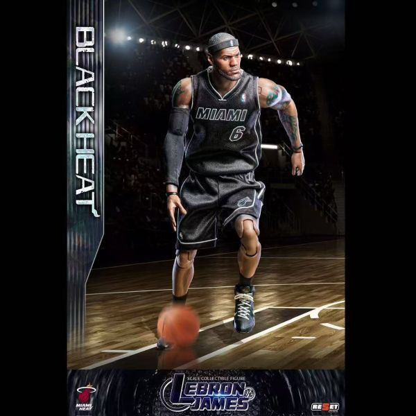 【補款】Reset-Studio>NBA>1/6 時刻系列 熱火隊 詹姆斯黑熱套裝 怪博士與機器娃娃,阿拉蕾,GK,玩具,模型,雕像,擺飾,收藏,共鳴
