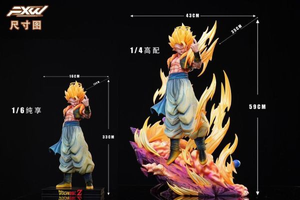 【補款】FXW>七龍珠>1/6 & 1/4 雙王 浪王悟吉塔 七龍珠,Dragonball,雙王,浪王悟吉塔,超級賽亞人,賽亞人,GK,玩具,模型,雕像,共鳴