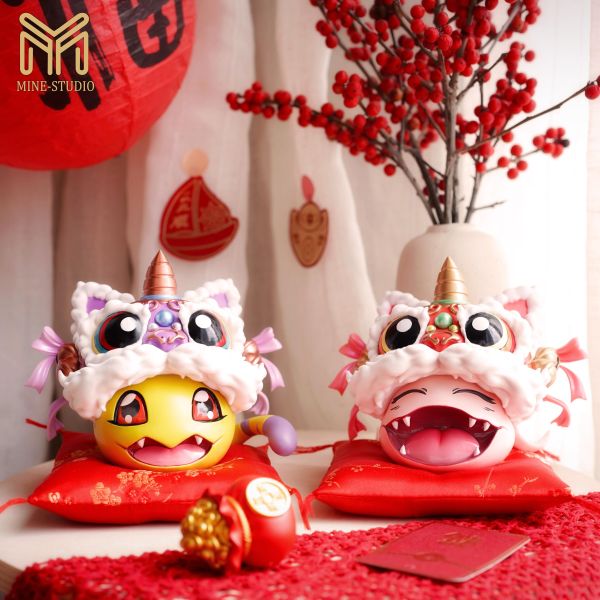 【預購】MINE圖鑒補全工作室 > 數碼寶貝 > 新春款系列 喵喵獸&滾球 Héroe Collectibles,Firework,我的英雄學院,兔子英雄,米爾科,GK,玩具,收藏,擺件,模型,公仔,人偶,手辦,動漫