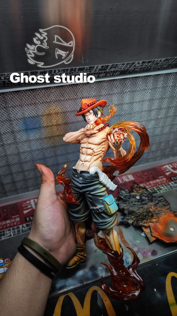 【預購】Ghost-Studio > 海賊王 > POP 白團共鳴第二彈火拳 艾斯 (多版本) Ghost工作室,海賊王,艾斯,GK,玩具,模型,雕像,共鳴