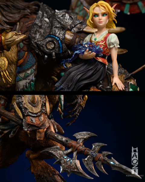 【預購】HAOZI工作室 X 魔獸世界 塗裝成品 凱恩雕像 凱恩雕像,魔獸世界,塗裝成品,HAOZI工作室,GK,玩具,雕像,擺件,收藏