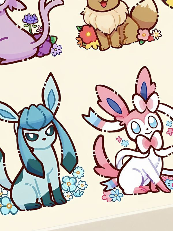 【預購】星空工作室>寶可夢>伊布全家福 裝飾掛畫 NIKKE勝利女神妮姬,沙灘Viper ,手機遊戲,手遊,GK,玩具,模型,雕像,共鳴