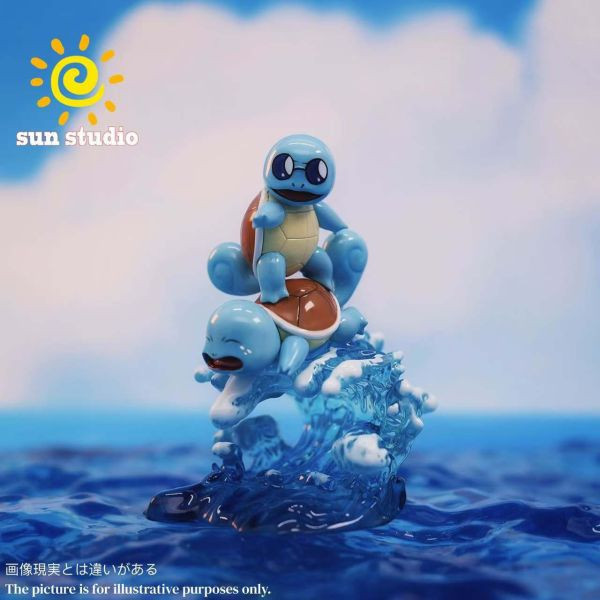 【預購】SUN太陽>寶可夢>圖鑒比例系列 沖浪傑尼龜 寶可夢,Pokemon,Pokémon,沖浪傑尼龜,GK,玩具,模型,雕像,擺飾,收藏,共鳴