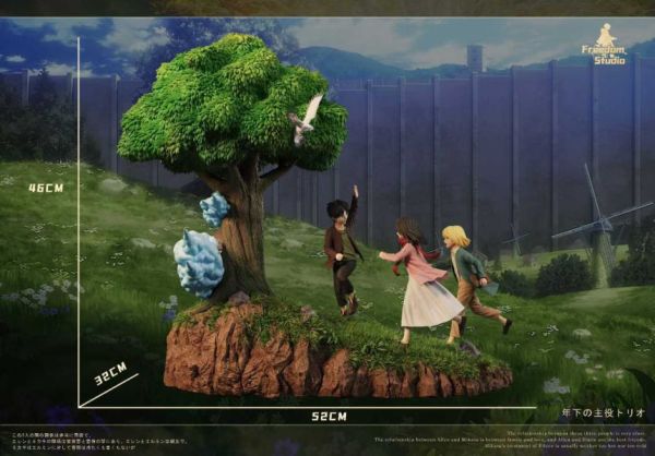 【代購】Freedom-Studio>進擊的巨人>奔向山丘上的那棵樹 童年三人組 進擊的巨人,奔向山丘上的那棵樹,童年三人組,FreedomStudio,GK,玩具,模型,雕像,共鳴