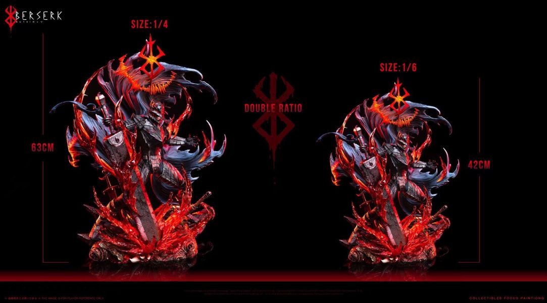 【預購】BBA ＆SY-Studio > 烙印勇士 > 1/4 & 1/6 劍風傳奇共鳴系列第一彈 黑色劍士 Guts格斯(雙比例) ironheart,BIHS工作室,烙印勇士,法爾納塞,GK,玩具,收藏,擺件,模型,公仔,人偶,手辦,動漫