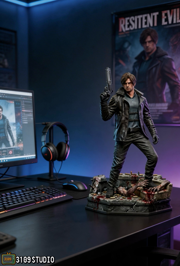 【預購】3109工作室 > 惡靈古堡 > 1/4 里昂 (雙版本) 3109工作室,惡靈古堡,里昂,GK,玩具,收藏,擺件,模型,公仔,人偶,手辦,動漫