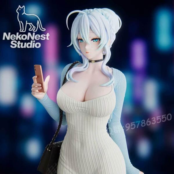 【預購】NekoNest-Studio > 不擅交際的未亡人雪女與詛咒戒指 > 雪乃深冬 NekoNest-Studio,不擅交際的未亡人雪女與詛咒戒指,雪乃深冬,GK,玩具,收藏,擺件,模型,公仔,人偶,手辦,動漫