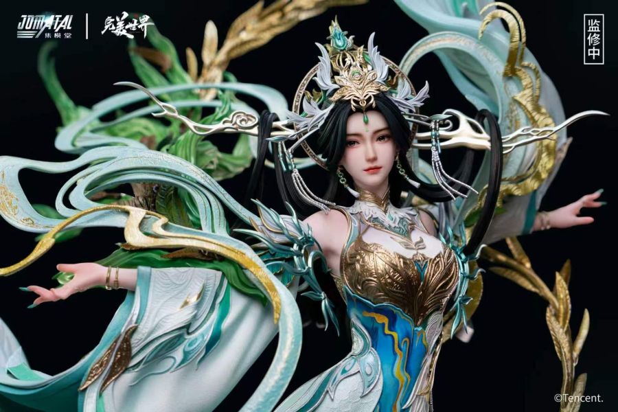 【預購】《正版授權》集模堂JOMATAL & 騰訊視頻 > 完美世界 > 1/4雕像 無敵道 柳神 靈韻工作室,完美世界,清漪,GK,玩具,收藏,擺件,模型,公仔,人偶,手辦,動漫