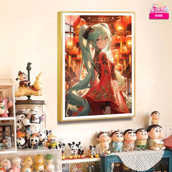 【預購】阿喵畫社>初音未來>新年初音裝飾掛畫 鬼滅之刃,炎柱,九柱,上弦,下弦,GK,玩具,模型,雕像,共鳴