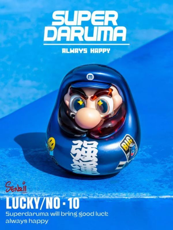 【預購】SENZII千紙 ＆ 超級達摩SuperDaruma>任天堂>超級瑪利歐 強運版 怪博士與機器娃娃,阿拉蕾,GK,玩具,模型,雕像,擺飾,收藏,共鳴