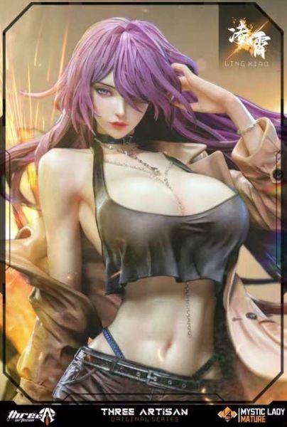 【預購】《正版授權》 ThreeArtisan > 1/4 Mystic Lady 第一彈 瞬影·淩霄 ThreeArtisan,淩霄,GK,玩具,收藏,擺件,模型,公人偶,手辦,動漫