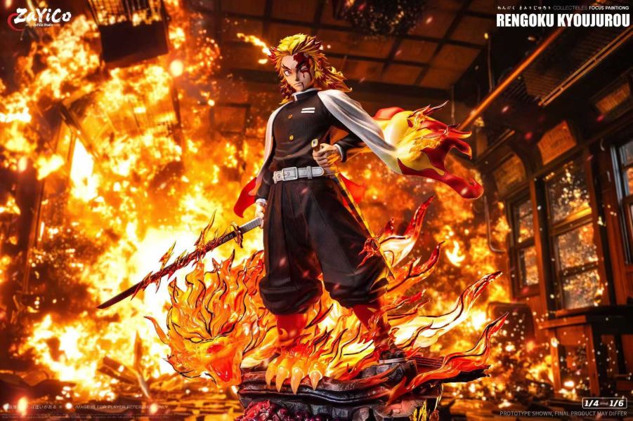 【預購】Zayico工作室 > 鬼滅之刃 > 1/4 & 1/6 海外私定共鳴系列第四彈 炎柱 煉獄杏壽郎 THUNDER Z,劍星,刀姬,GK,玩具,收藏,擺件,模型,公仔,人偶,手辦,動漫