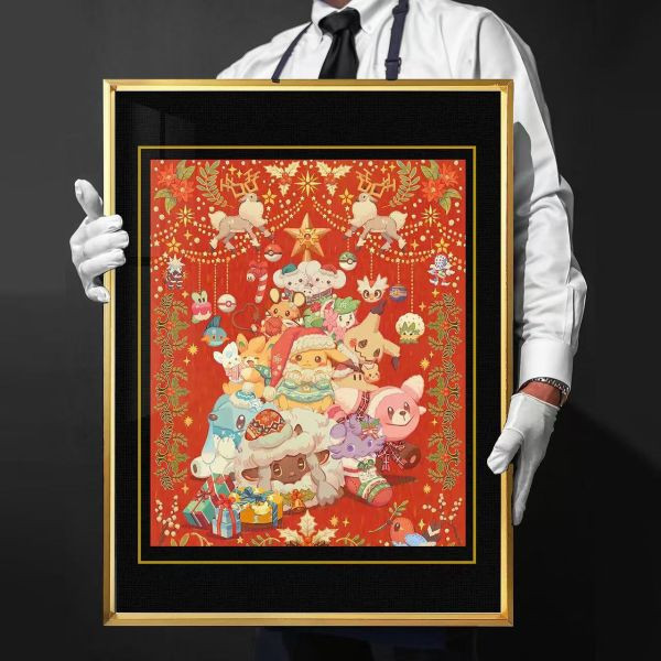 【預購】千鳥社>寶可夢>聖誕 皮卡丘謎擬Q 午睡毯 & 地毯 & 裝飾畫 寶可夢,Pokemon,Pokémon,基拉祈,GK,玩具,模型,雕像,擺飾,收藏,共鳴