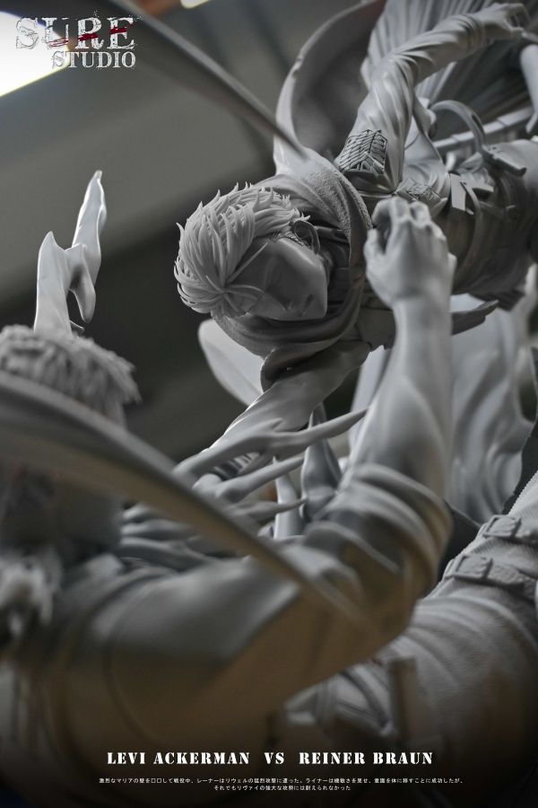 【預購】Sure-Studio > 進擊的巨人 > 1/6 SSS巨人對戰系列 兵長vs萊納 Sure-Studio,進擊的巨人,兵長,萊納,GK,玩具,收藏,擺件,模型,公仔,人偶,手辦,動漫