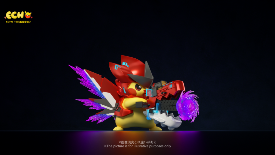 【售罄-代購/追加服務請洽客服】ECHO-Studio>寶可夢>MEGA巨鉗螳螂皮卡丘 家庭教師,彩虹之子,風,IF工作室,GK,玩具,模型,雕像,擺飾,收藏,共鳴