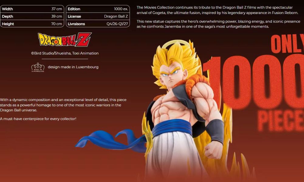 【預購】TSUME > 七龍珠 > 1/4 七龍珠Z 悟吉塔 TSUME,七龍珠,悟吉塔,GK,玩具,收藏,擺件,模型,公仔,人偶,手辦,動漫