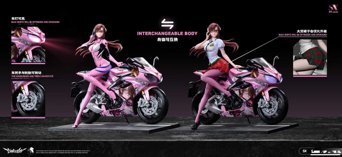 【售罄-代購/追加服務請洽客服】SX-Studio > EVA新世紀福音戰士 > 機車少女 真希波·真理·伊拉絲多莉亞斯 SX-Studio,EVA新世紀福音戰士,真希波·真理·伊拉絲多莉亞斯,GK,玩具,收藏,擺件,模型,公仔,人偶,手辦,動漫