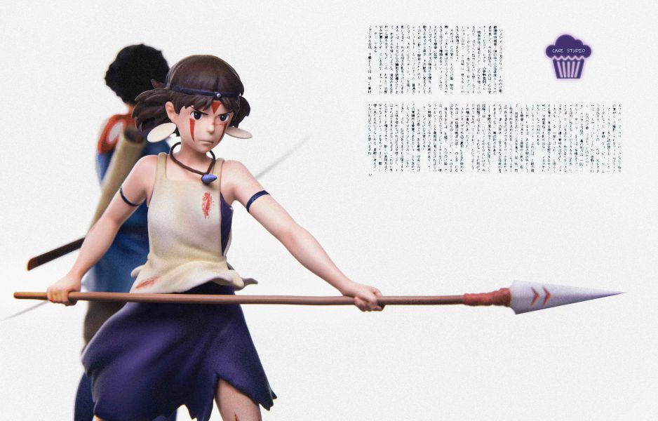【預購】Cake-Stuido > 宮崎駿 > 小比例共鳴 001 幽靈公主 碧藍航線,妖萌萌 ,七省 ,GK,玩具,模型,雕像,共鳴