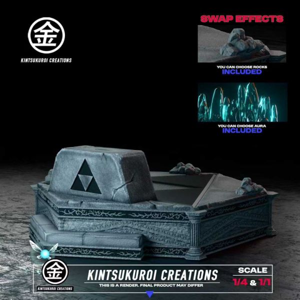 【預購】Kintsukuroi Creations > 薩爾達傳說 > 1/1&1/4 少年林克拔大師之劍 (雙比例) 薩爾達傳說,林克,GK,玩具,模型,雕像,共鳴