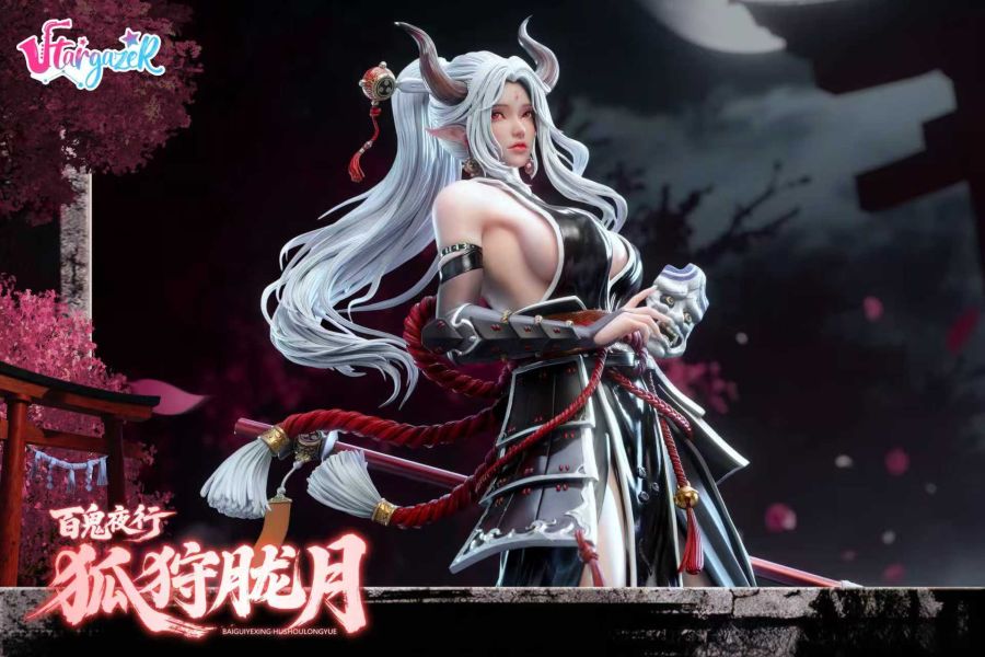 【預購】Stargazer星凝 > 百鬼夜行 > 1/4 狐狩朧月 百鬼夜行,狐狩朧月,GK,玩具,收藏,擺件