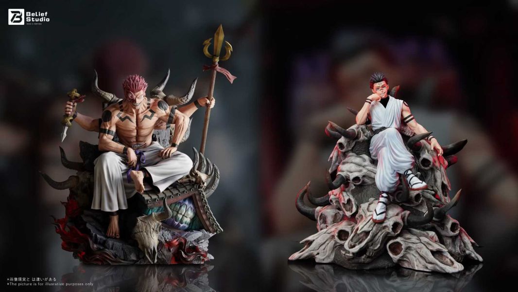 【預購】Belief-Studio > 咒術迴戰 > 1/6 咒王四手宿儺 七龍珠,騎雲琪琪,GK,玩具,模型,雕像,共鳴
