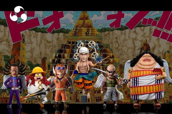 【預購】A+研究所>海賊王>空島篇共鳴第六彈 四神官 歐姆 怪博士與機器娃娃,阿拉蕾,GK,玩具,模型,雕像,擺飾,收藏,共鳴