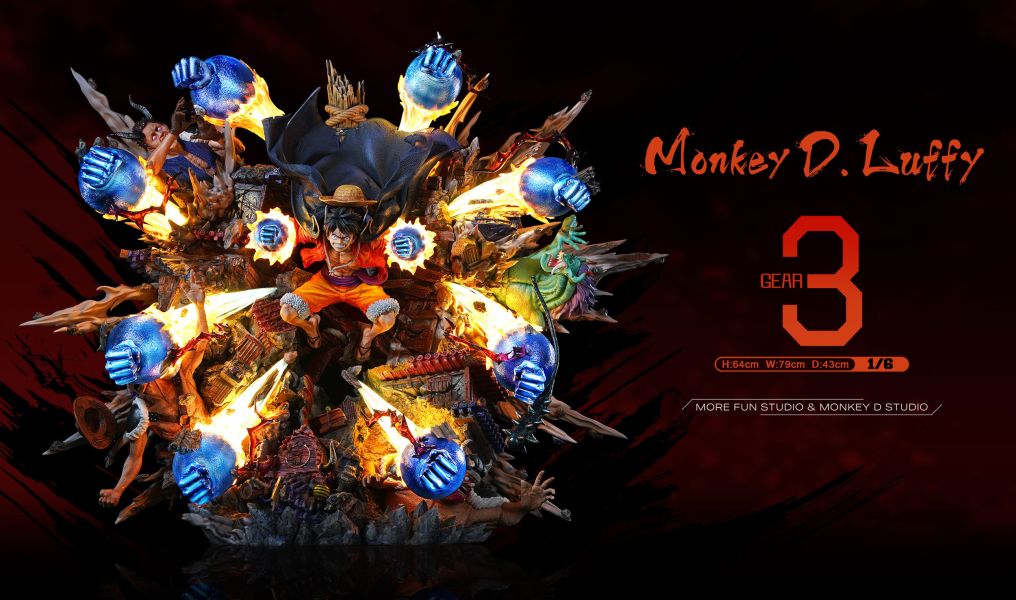 【預購】漫奇工作室 & 魔風-Studio > 海賊王 > 三檔 魯夫 進擊的巨人,艾連,GK,玩具,收藏,擺件