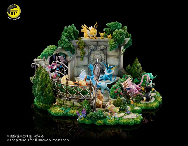 【預購】月影殿 > 寶可夢 > 周年慶伊布家族花園場景 Strange Thief,寶可夢,莉莉艾,GK,玩具,收藏,擺件,模型,公仔,人偶,手辦,動漫