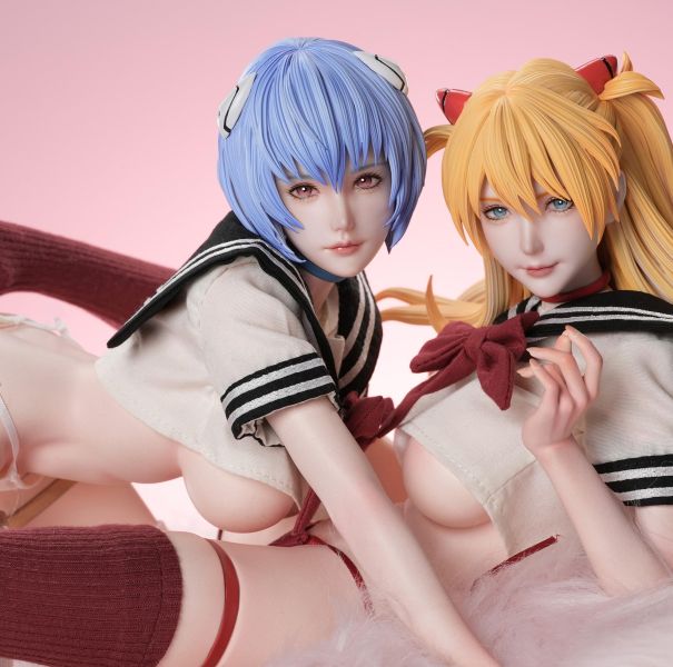 【預購】TEAM.T-Studio > Eva新世紀福音戰士 > 1/4 明日香&綾波零 TEAM.T-Studio,Eva新世紀福音戰士,明日香&綾波零,GK,玩具,收藏,擺件,模型,公仔,人偶,手辦,動漫